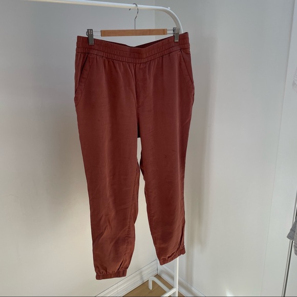 Old Navy High Waisted Twill Jogger Dusty Rose Size L - Picture 3 of 7